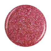 Color swatch of Get your Glitter On nail polish from China Glaze with glitzy pink shade
